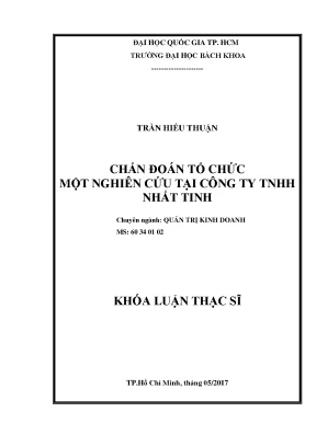 Nghiên cứu chẩn đoán tổ chức tại công ty TNHH Nhất Tinh