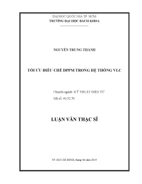 Tối ưu điều chế DPPM trong hệ thống VLC: Luận văn thạc