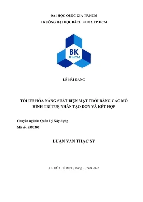 Tối ưu hóa năng suất điện mặt trời bằng trí tuệ nhân tạo