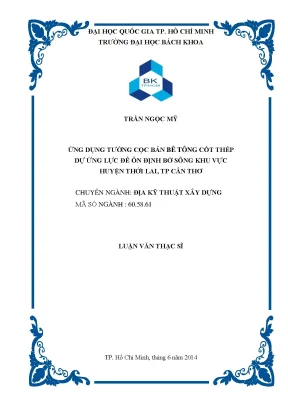 Ứng dụng tường cọc bê tông cốt thép dự ứng lực trong ổn