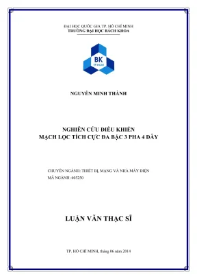 Nghiên cứu mạch lọc tích cực đa bậc 3 pha 4 dây trong