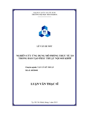Ứng dụng mô phỏng thực tế ảo trong đào tạo phẫu thuật