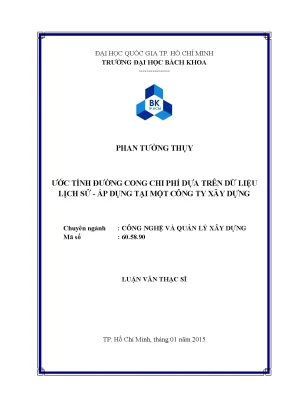 Ước Tính Đường Cong Chi Phí Trong Quản Lý Xây Dựng Dựa