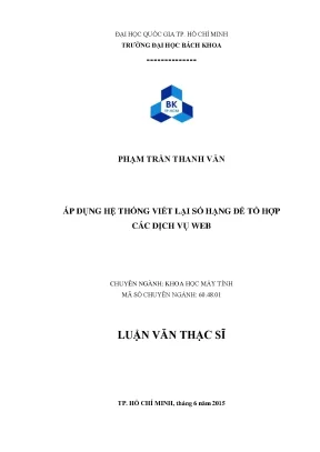 Ứng dụng hệ thống viết lại số hạng trong dịch vụ web cho