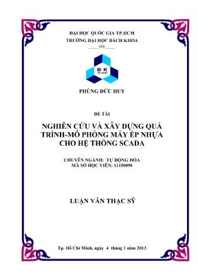 Mô phỏng máy ép nhựa trong hệ thống SCADA: Nghiên cứu và 