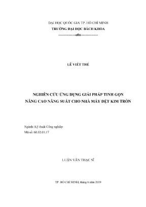 Giải pháp tinh gọn nâng cao năng suất cho nhà máy dệt 