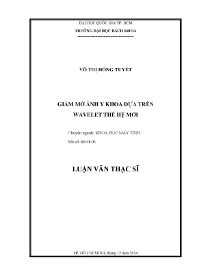 Giảm mờ ảnh y khoa bằng wavelet thế hệ mới trong luận