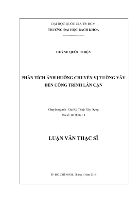 Phân Tích Ảnh Hưởng Chuyển Vị Tường Vây Đến Công Trình