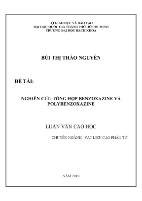 Nghiên cứu tổng hợp benzoxazine và polybenzosazine trong