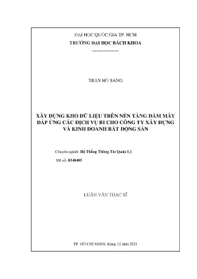 Hệ thống thông tin quản lý kho dữ liệu đám mây cho công 