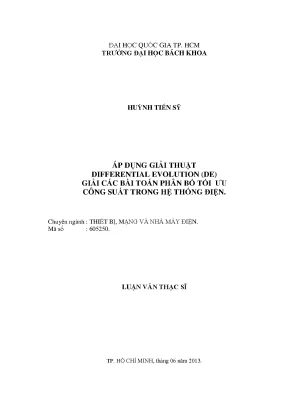 Giải pháp tối ưu công suất trong hệ thống điện bằng giải