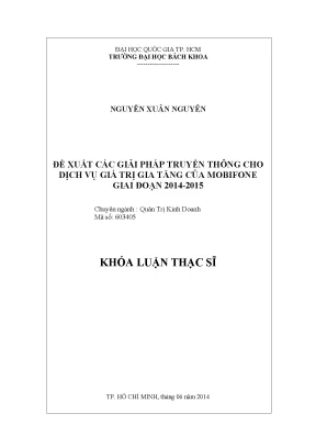 Giải pháp truyền thông cho dịch vụ giá trị gia tăng của