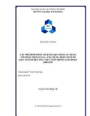 Phân Tích Dữ Liệu Ngành Dệt May Việt Nam Bằng Stata
