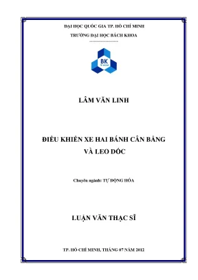 Nghiên cứu xe hai bánh tự động hóa điều khiển và leo dốc