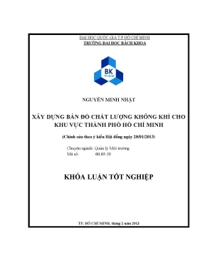Bản đồ chất lượng không khí tại TP.HCM: Nghiên cứu quản 