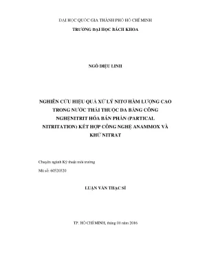 Nghiên cứu xử lý nitơ trong nước thải thuộc da bằng công
