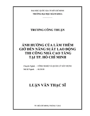 Tác động của làm thêm giờ đến năng suất lao động trong