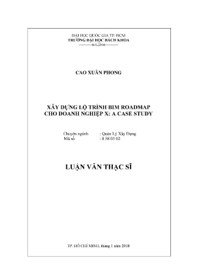 Lộ trình BIM cho doanh nghiệp: Nghiên cứu trường hợp