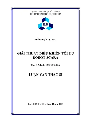 Nghiên cứu giải thuật điều khiển tối ưu cho robot SCARA