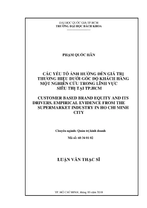 Yếu tố ảnh hưởng đến giá trị thương hiệu trong siêu thị