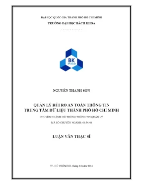 Quản lý rủi ro an toàn thông tin tại trung tâm dữ liệu