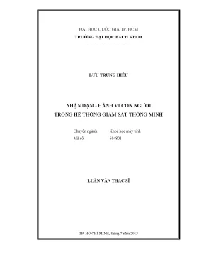 Nhận dạng hành vi con người trong giám sát thông minh -