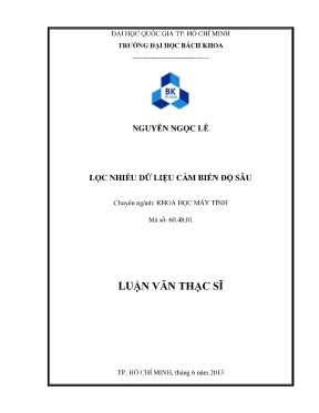 Nghiên cứu lọc nhiễu dữ liệu cảm biến độ sâu trong thạc