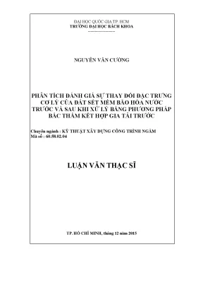 Phân Tích Đặc Trưng Cơ Lý Đất Sét Mềm Trước và Sau Khi 