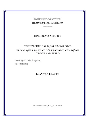 Ứng dụng BIM 360 Docs trong quản lý thay đổi dự án
