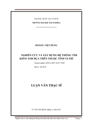 Hệ thống tìm kiếm ảnh theo thuộc tính vị trí trong khoa