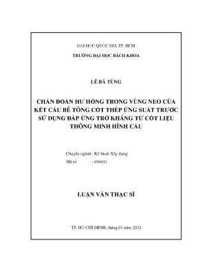 Chẩn Đoán Hư Hỏng Kết Cấu Bê Tông Cốt Thép Ứng Suất