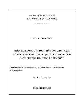 Phân tích động dầm phân lớp chức năng chịu tải di động