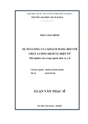 Nghiên cứu sự hài lòng của khách hàng với dịch vụ điện