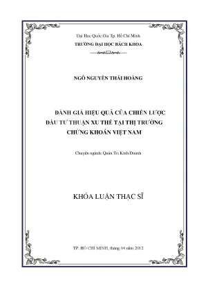 Đánh giá chiến lược đầu tư thuận xu thế trên thị trường