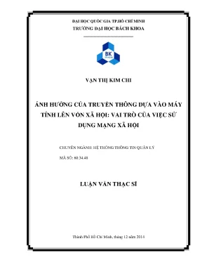 Tác động của truyền thông máy tính đến vốn xã hội qua
