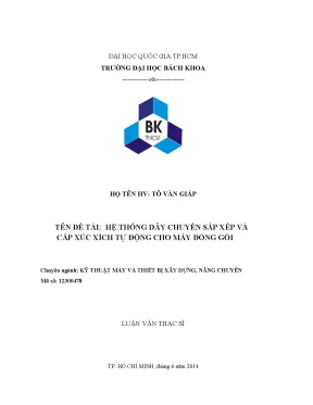 Hệ thống tự động cấp xúc xích cho máy đóng gói trong xây 