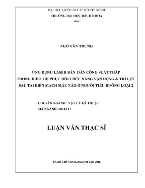 Ứng dụng laser bán dẫn trong phục hồi chức năng cho bệnh