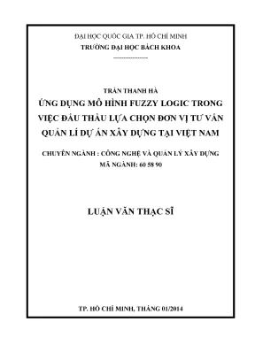 Ứng Dụng Mô Hình Fuzzy Logic Trong Đấu Thầu Lựa Chọn Đơn
