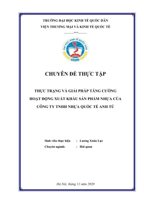 Giải pháp tăng cường xuất khẩu nhựa qua sàn thương mại 