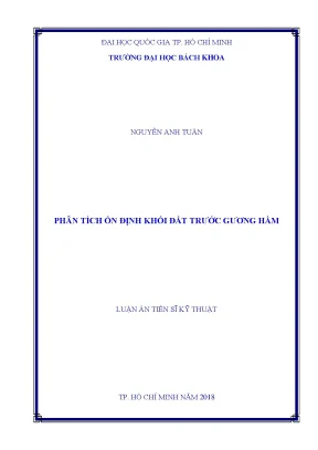 Phân Tích Ổn Định Khối Đất Trước Gương Hầm Trong Luận Án