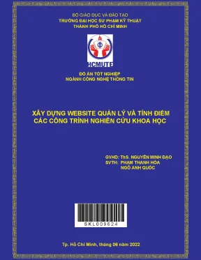 Xây dựng website quản lý và tính điểm nghiên cứu khoa