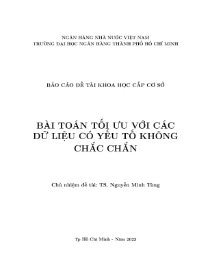 Giải Pháp Tối Ưu Hóa Bài Toán Khoa Học Với Dữ Liệu Không