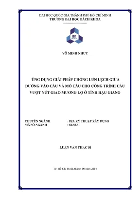 Giải pháp chống lún lệch đường vào cầu - Ứng dụng cho