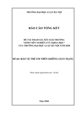 Nghiên cứu khoa học bảo vệ trẻ em trên không gian mạng