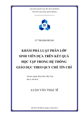 Luận Văn Thạc Sĩ Khoa Học Máy Tính: Phân Lớp Sinh Viên