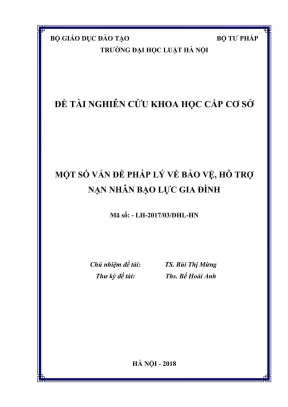 Bảo vệ nạn nhân bạo lực gia đình: Vấn đề pháp lý cần
