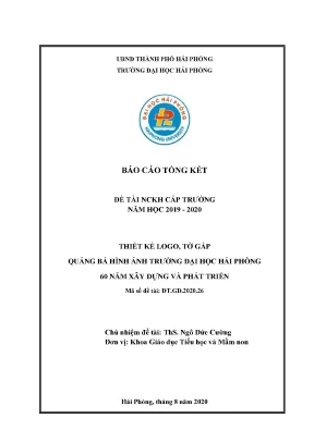 Thiết kế logo và tờ gấp quảng bá hình ảnh Đại học Hải 