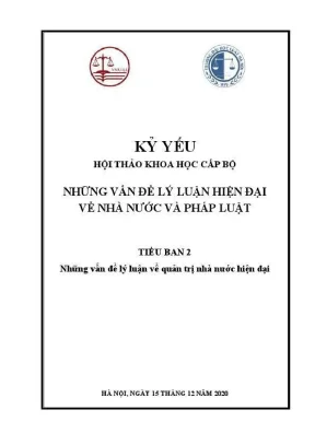 Kỷ yếu hội thảo khoa học: Lý luận hiện đại về nhà nước