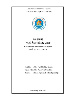 Hướng dẫn ngữ âm tiếng Việt: Cách phát âm chuẩn và dễ hiểu