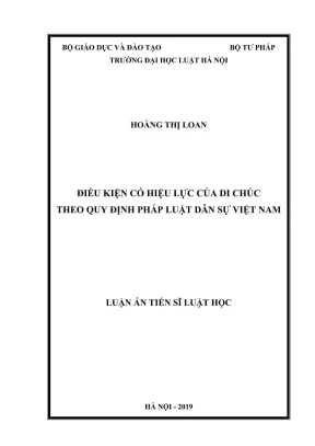 Điều kiện có hiệu lực của di chúc theo pháp luật dân sự 